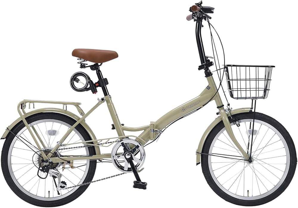 Amazon | 【 防犯登録付き/即乗りOK 】 折りたたみ自転車 20